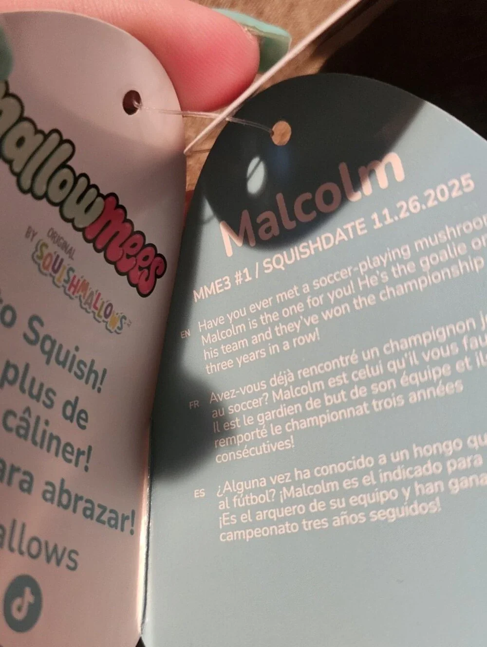 NWT Squishmallows Malcolm The Red & White Mushroom Plush Mallow Mees FTM! MME3